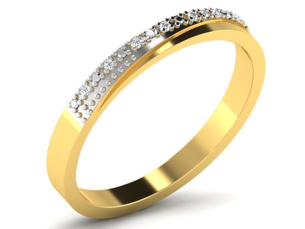 Women Diamond Ring 3dm render details 3D print model_8