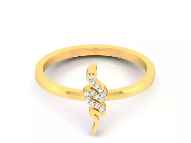 Women Diamond Ring 3dm render details