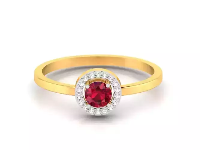Women Diamond Ring 3dm render details