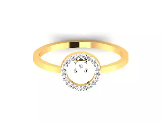 Women Diamond Ring 3dm render details
