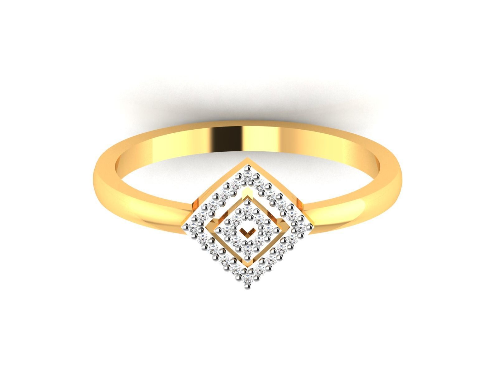Women Diamond Ring 3dm render details 3D print model_7