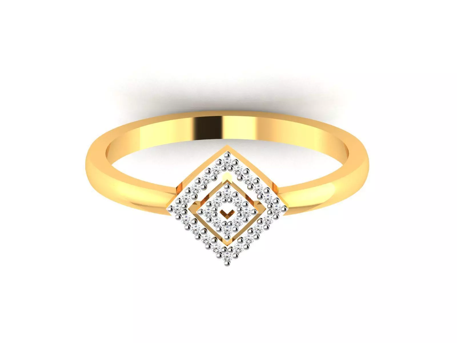 Women Diamond Ring 3dm render details 3D print model_0