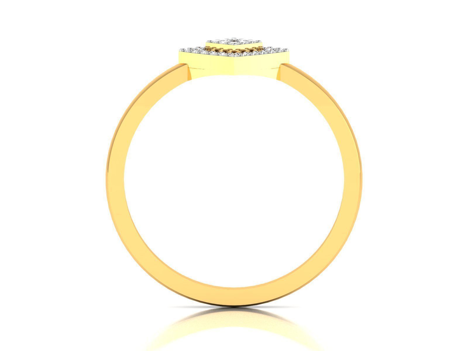 Women Diamond Ring 3dm render details 3D print model_4