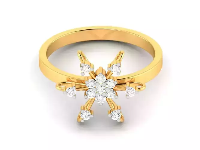 Women Diamond Ring 3dm render details
