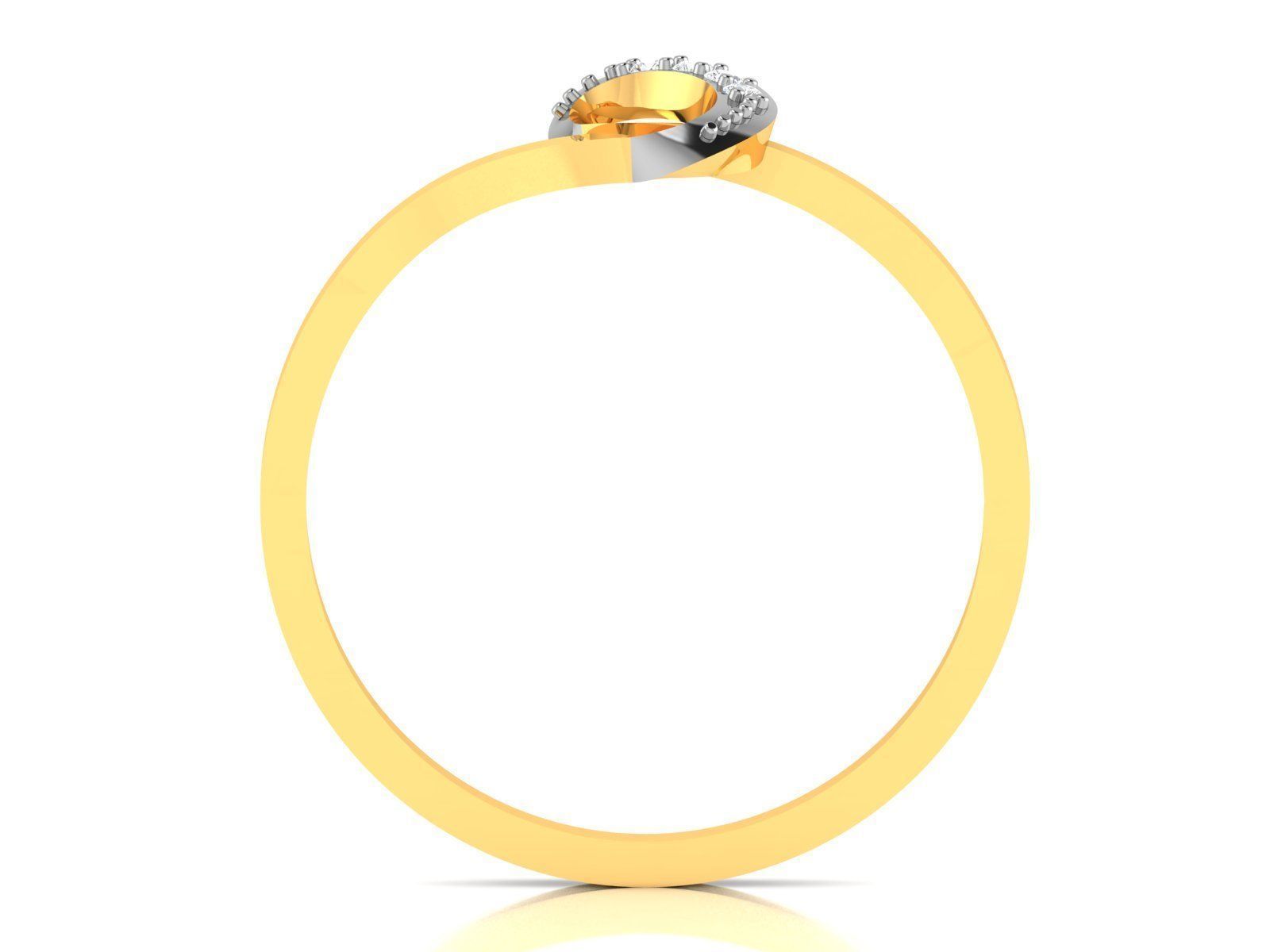 Women Diamond Ring 3dm render details 3D print model_4