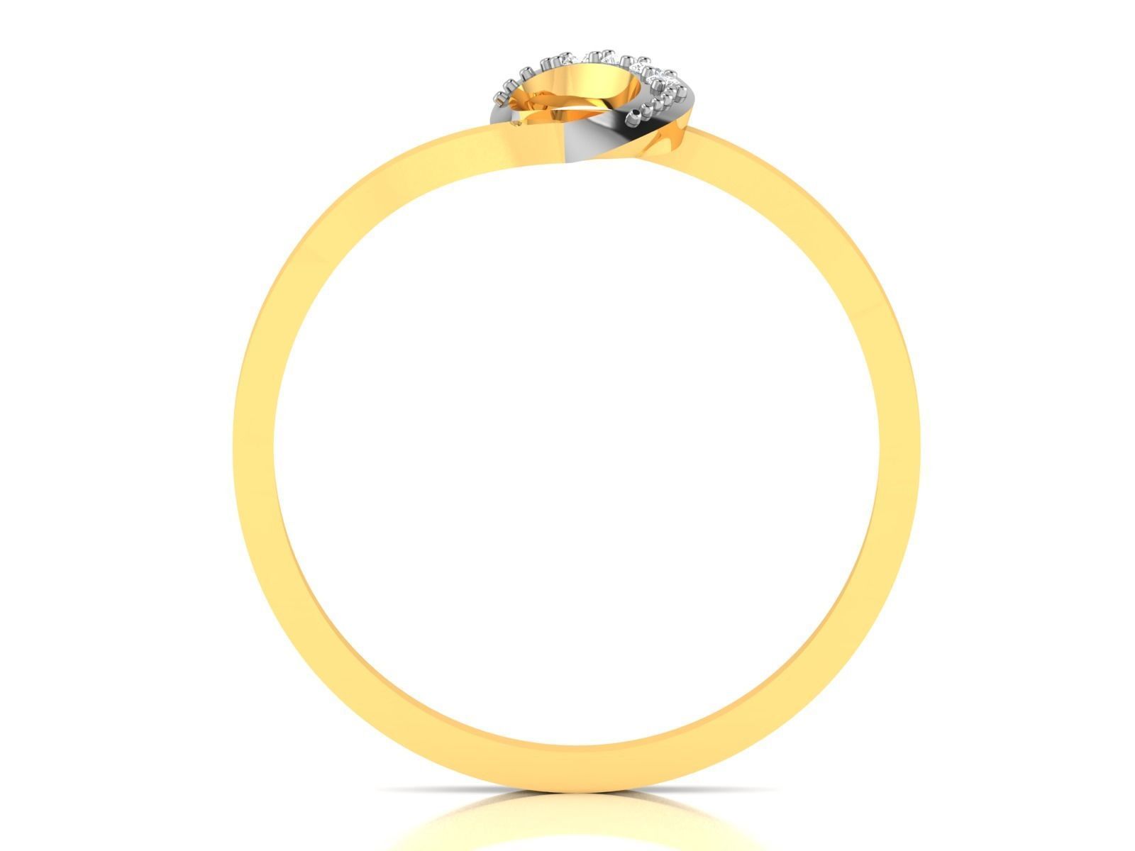 Women Diamond Ring 3dm render details 3D print model_5