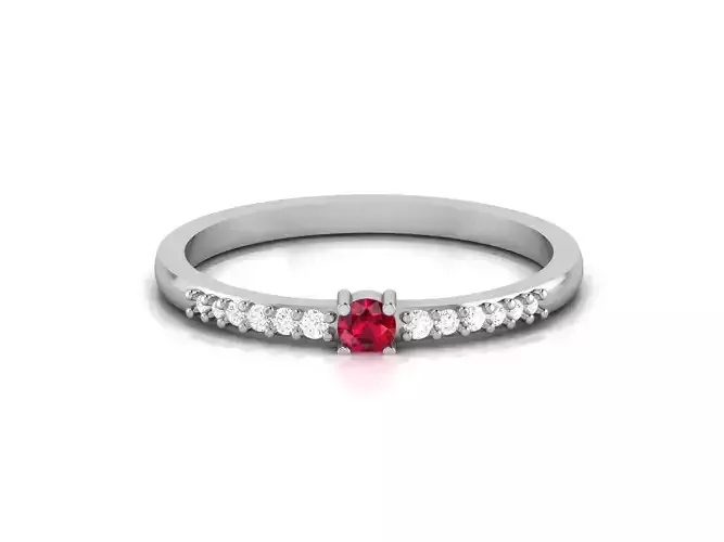 Women Diamond Ring 3dm render details
