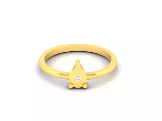 Women Diamond Ring 3dm render details