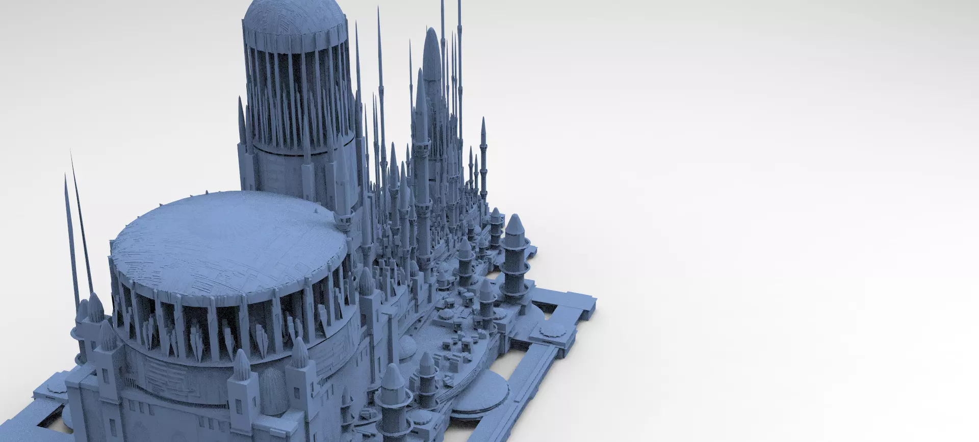 Sci Fi towers 11 models 3D model_0