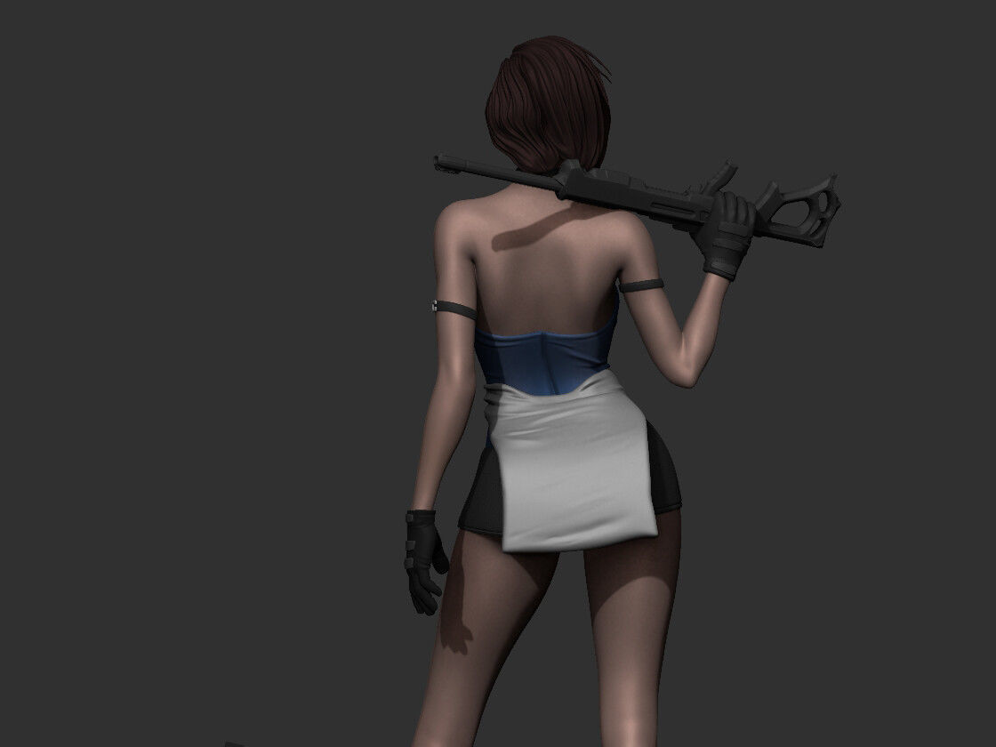 Jill Valentine 3d model fan art 3D print model_4