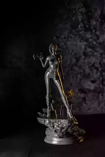 Jill Valentine 3d model fan art