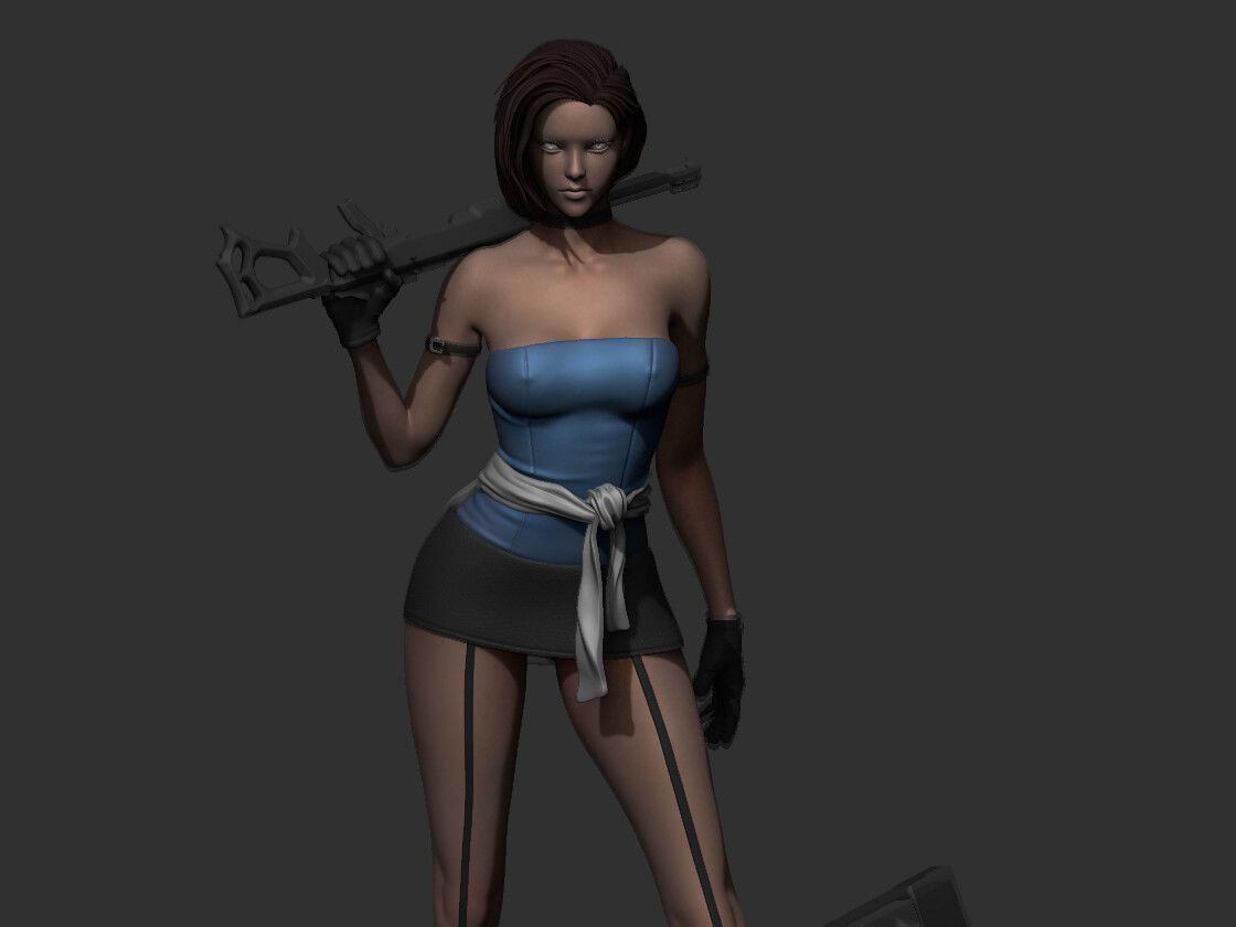 Jill Valentine 3d model fan art 3D print model_3