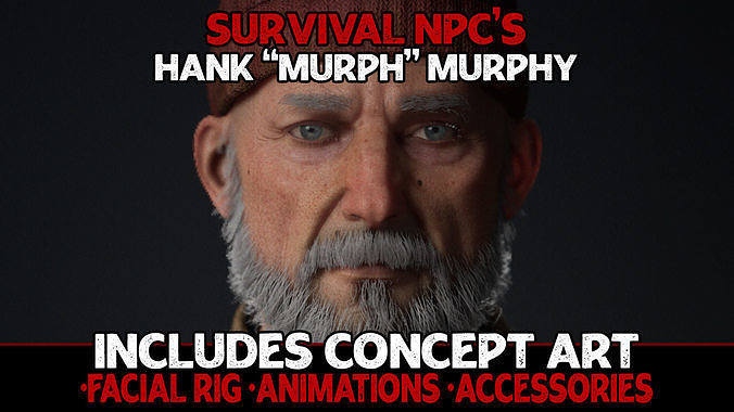 Survival NPC - Hank The Murph Murphy Low-poly 3D model