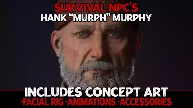 Survival NPC - Hank The Murph Murphy Low-poly 3D model