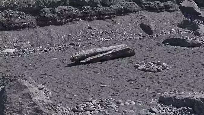 Rocky beach set 1 3D Model Collection