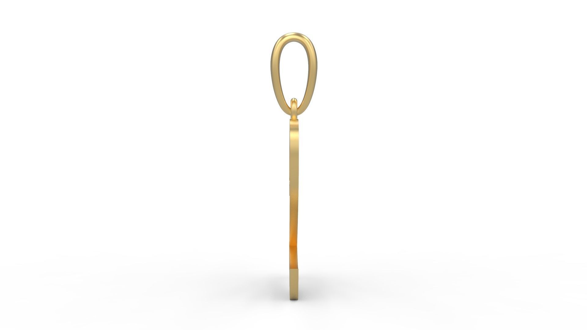 Initial Letters Pendant Brush Script Q 3D print model_2