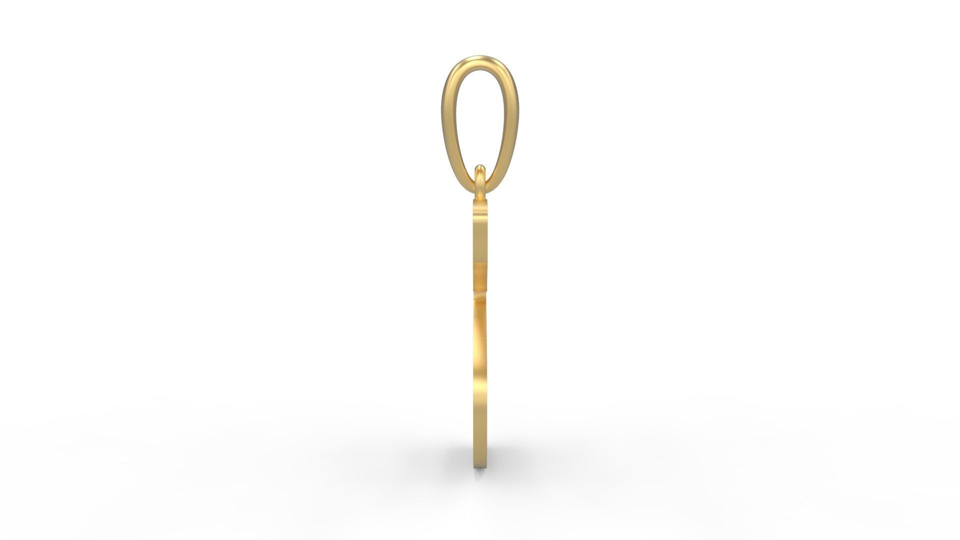 Initial Letters Pendant Brush Script S 3D print model_2