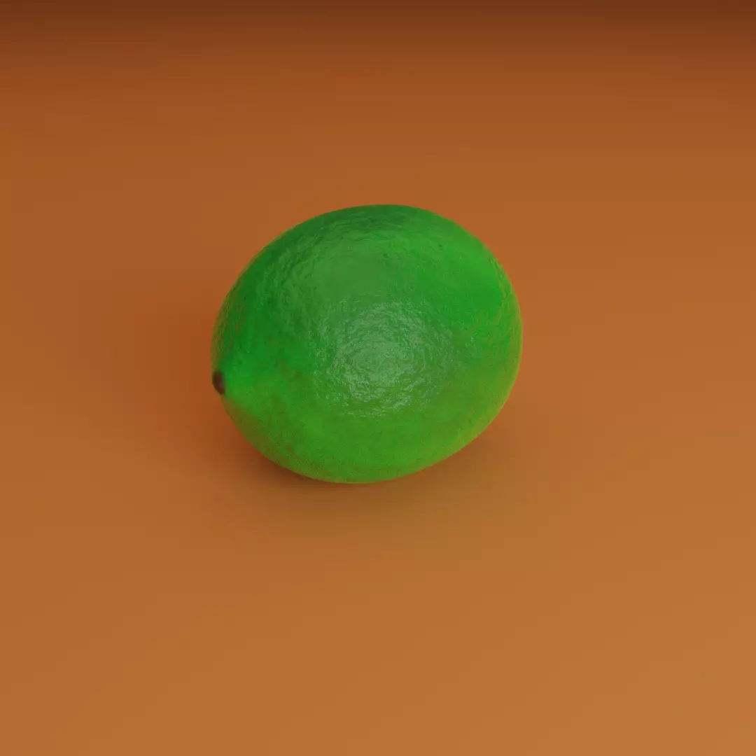 Lime Model Low-poly 3D model_0