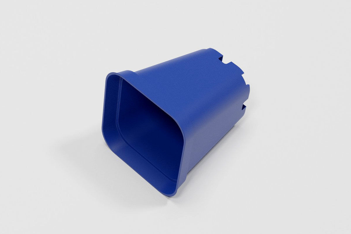 Flower pot model Low-poly 3D model_5