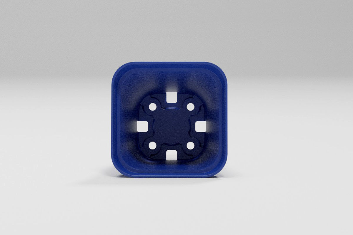 Flower pot model Low-poly 3D model_8