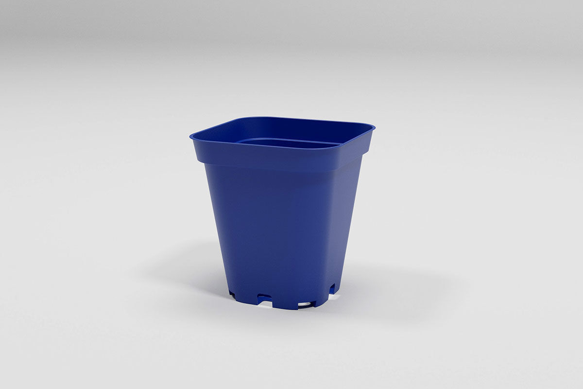 Flower pot model Low-poly 3D model_13