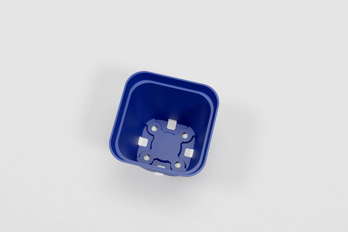 Flower pot model Low-poly 3D model_4