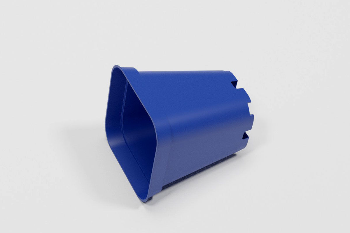 Flower pot model Low-poly 3D model_9