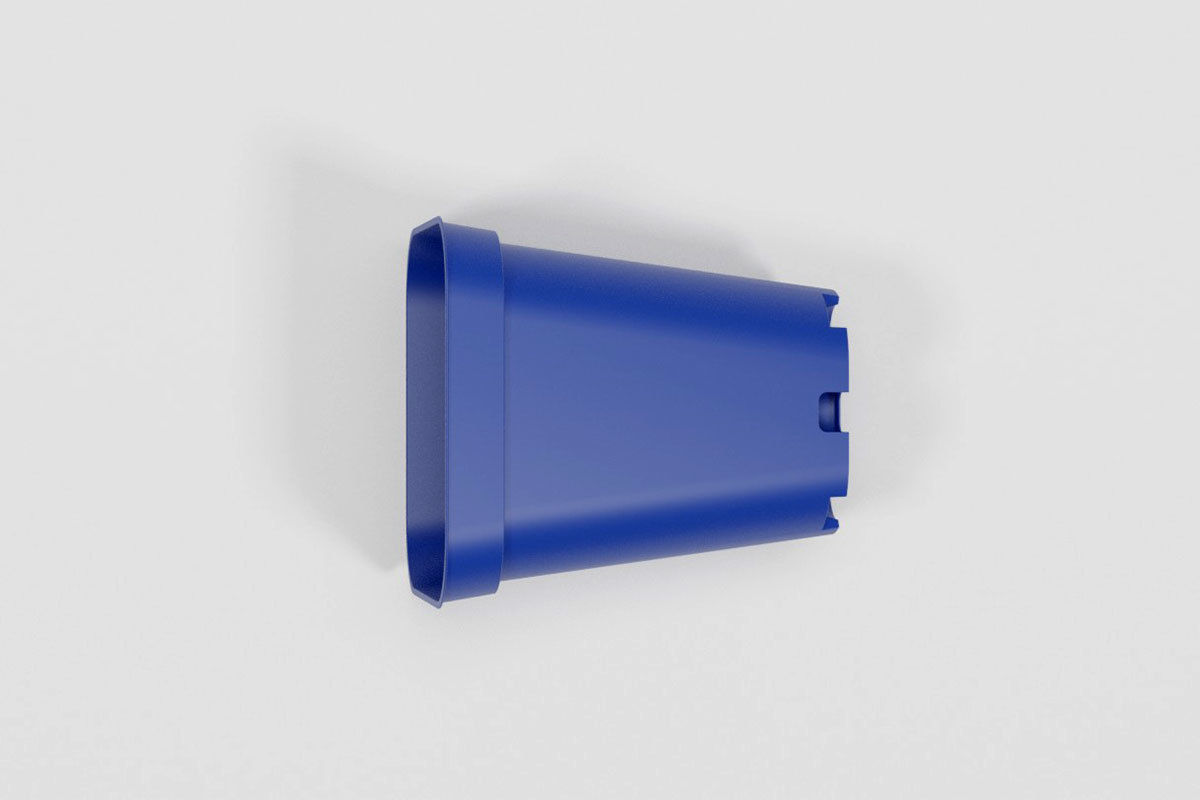 Flower pot model Low-poly 3D model_7