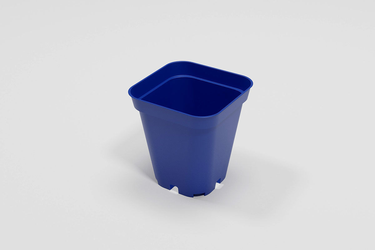 Flower pot model Low-poly 3D model_2