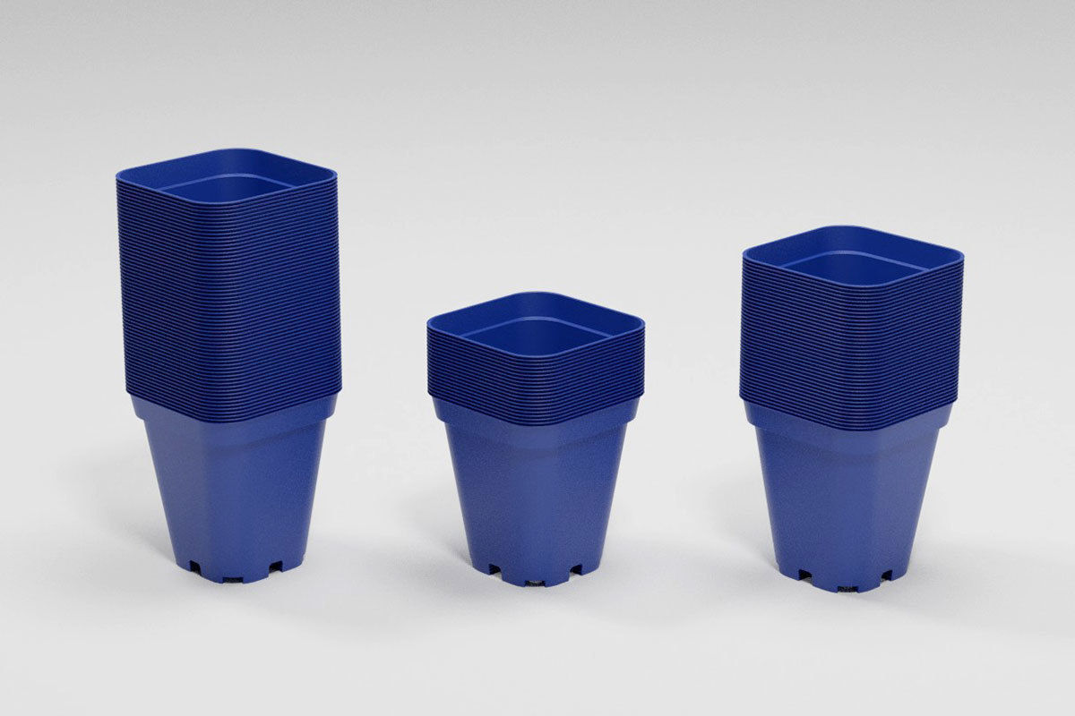 Flower pot model Low-poly 3D model_21