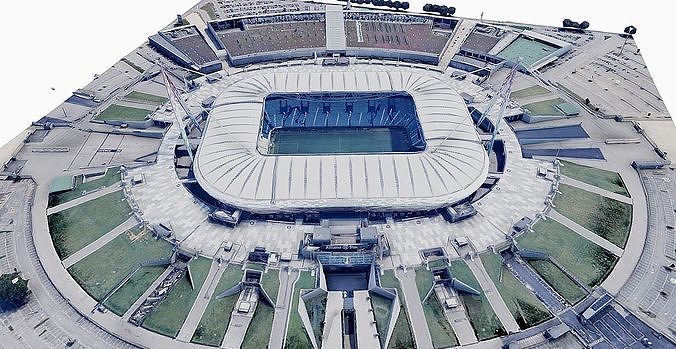 Juventus Stadium - Turin Low-poly 3D model 2