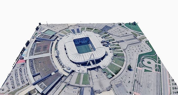 Juventus Stadium - Turin Low-poly 3D model 4