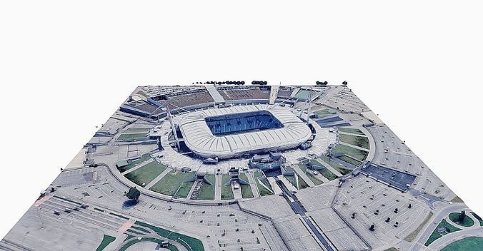 Juventus Stadium - Turin Low-poly 3D model 5