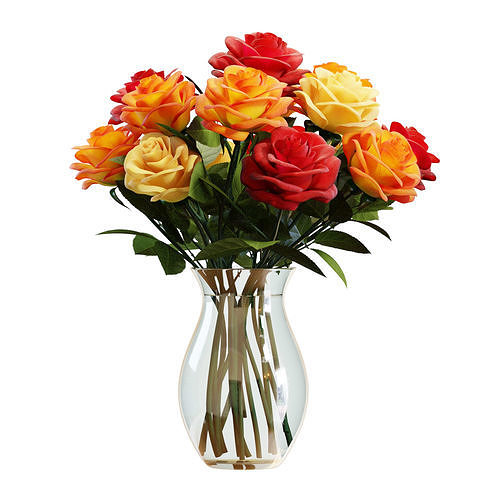 Flower Set 07 - Mixed Roses Bouquet 3D model