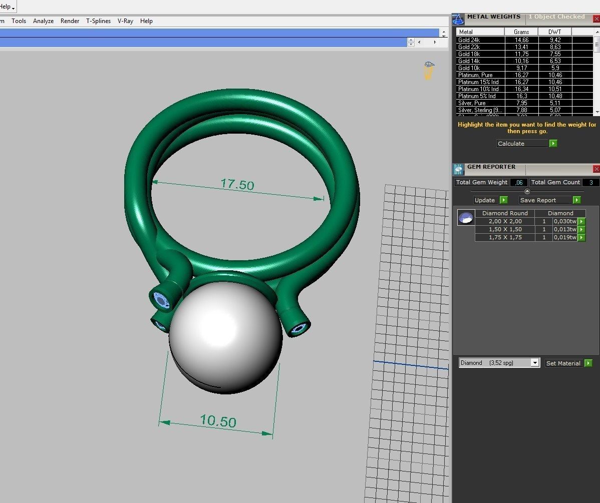 Ring Pandora ready for 3d print 3D print model_10