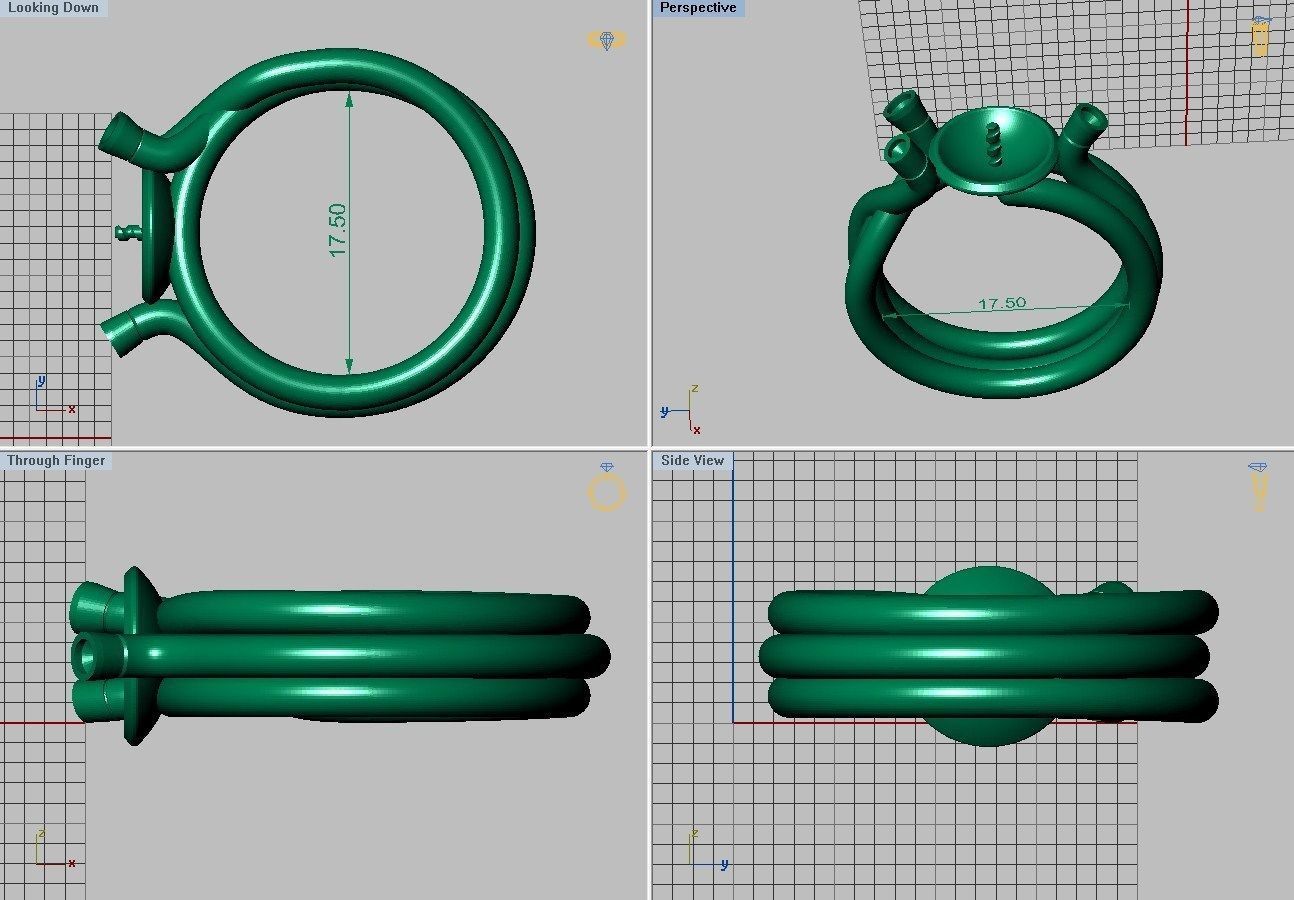 Ring Pandora ready for 3d print 3D print model_11