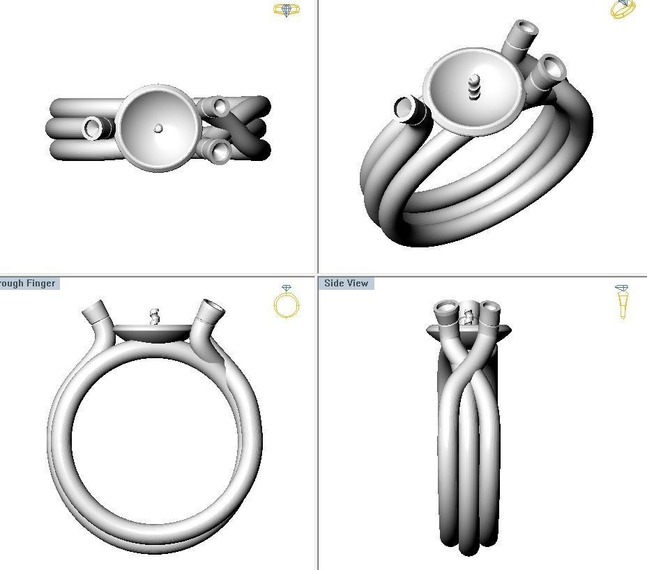 Ring Pandora ready for 3d print 3D print model_3