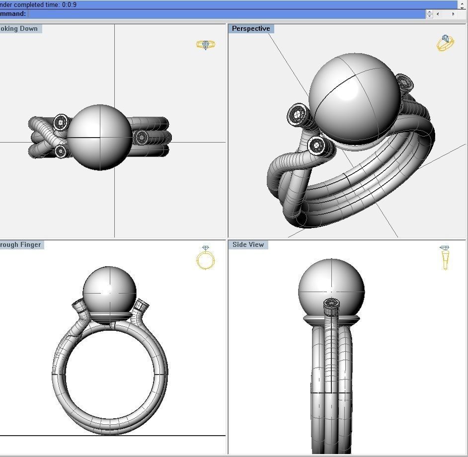 Ring Pandora ready for 3d print 3D print model_7