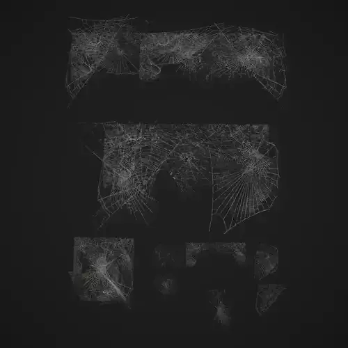 Spider Webs Low-poly 3D model