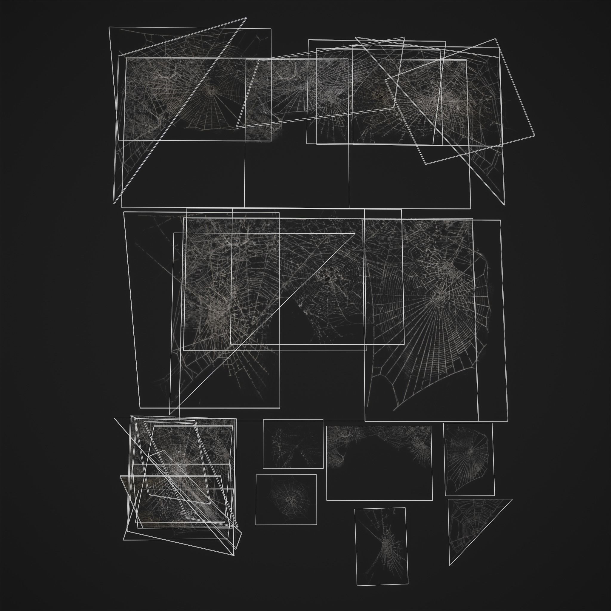 Spider Webs Low-poly 3D model_2