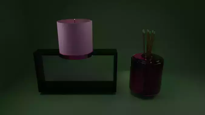 Candle and incense