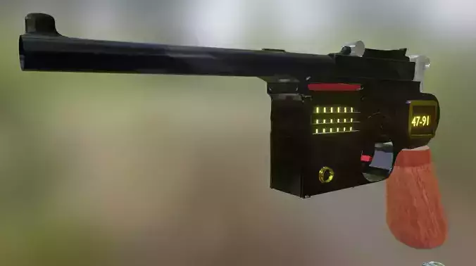 C96-Pistol gun with light