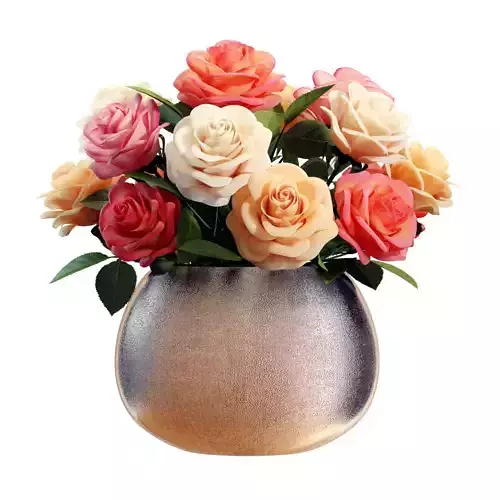 Flower Set 08 - Mixed Roses Bouquet