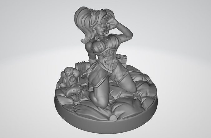 Harley Quinn 3D model Ready Print 3D print model