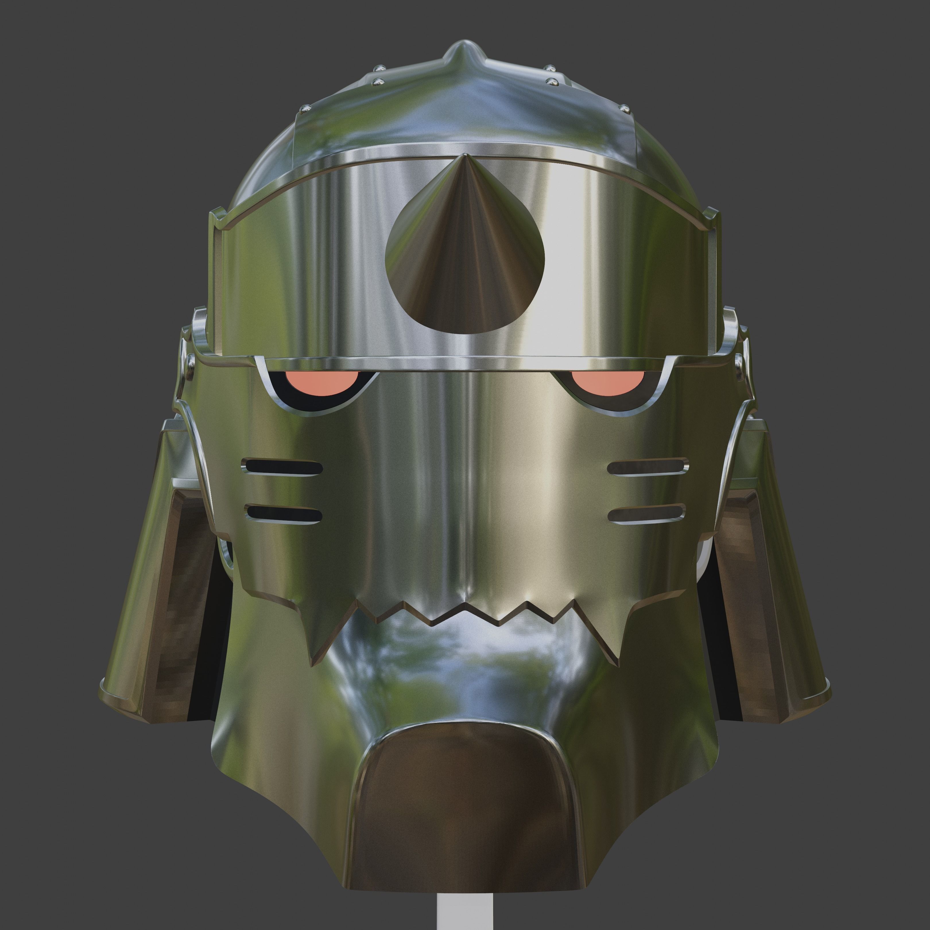 Alphonse Elric inspired Full Suit of Armor 3D print model_12