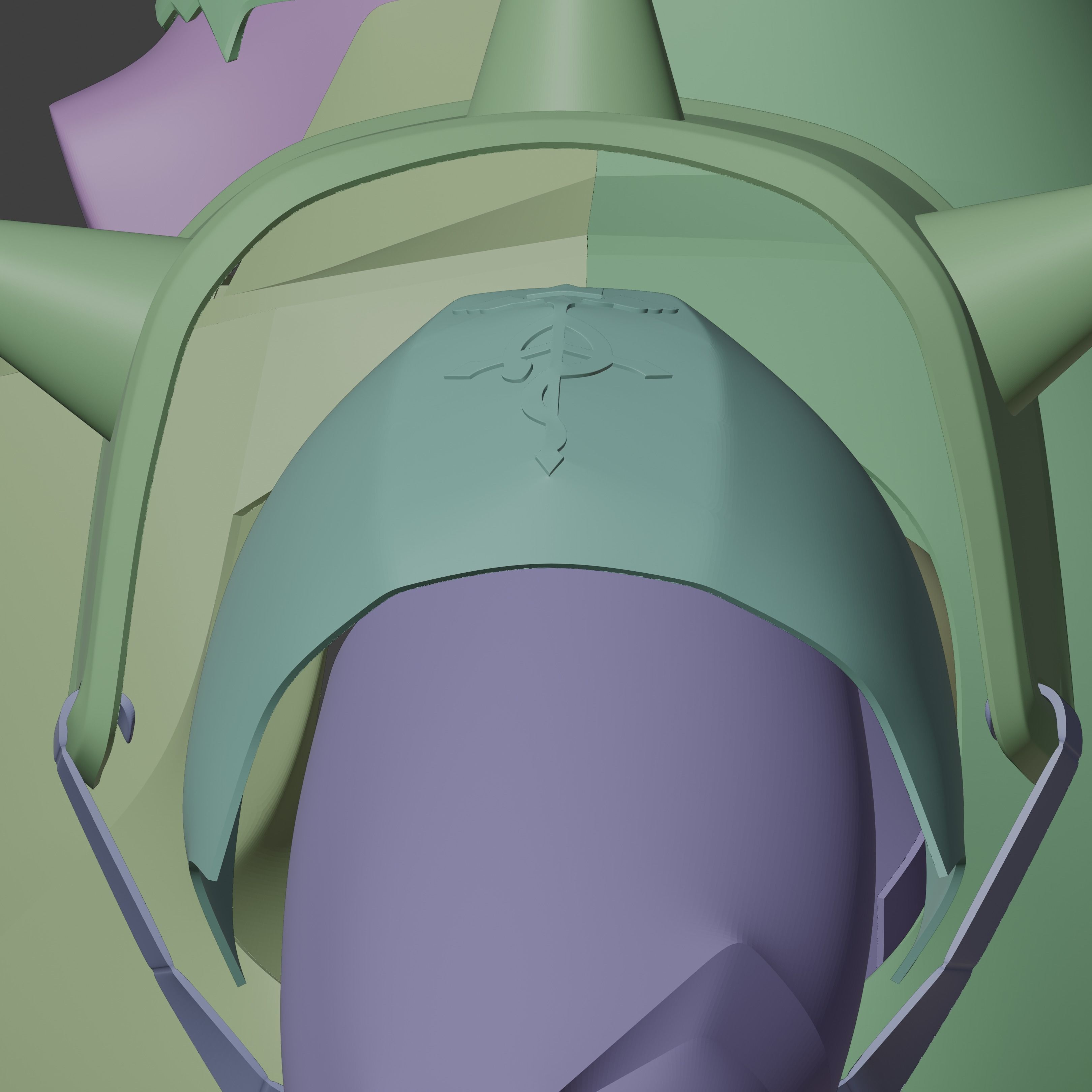 Alphonse Elric inspired Full Suit of Armor 3D print model_16