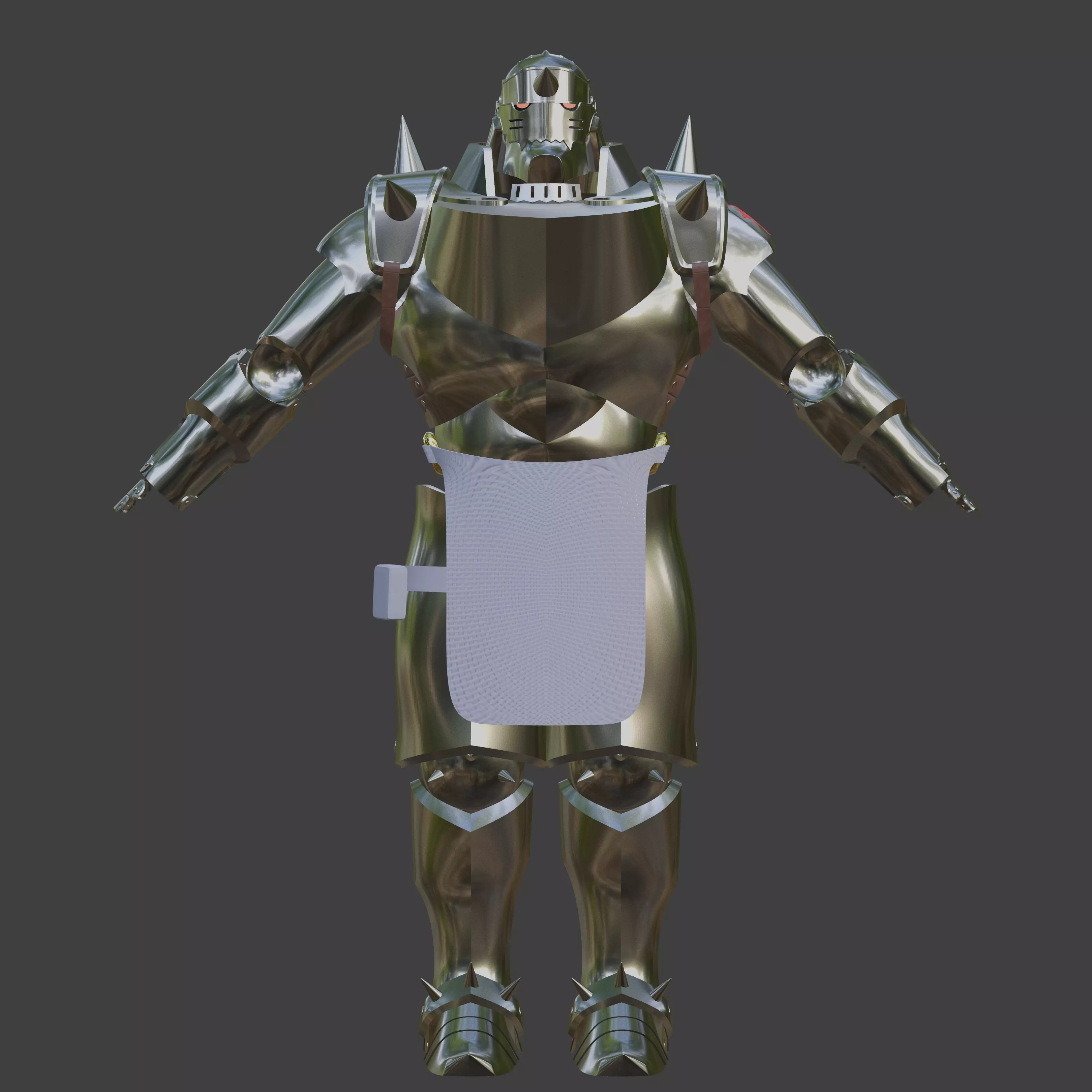 Alphonse Elric inspired Full Suit of Armor 3D print model_0