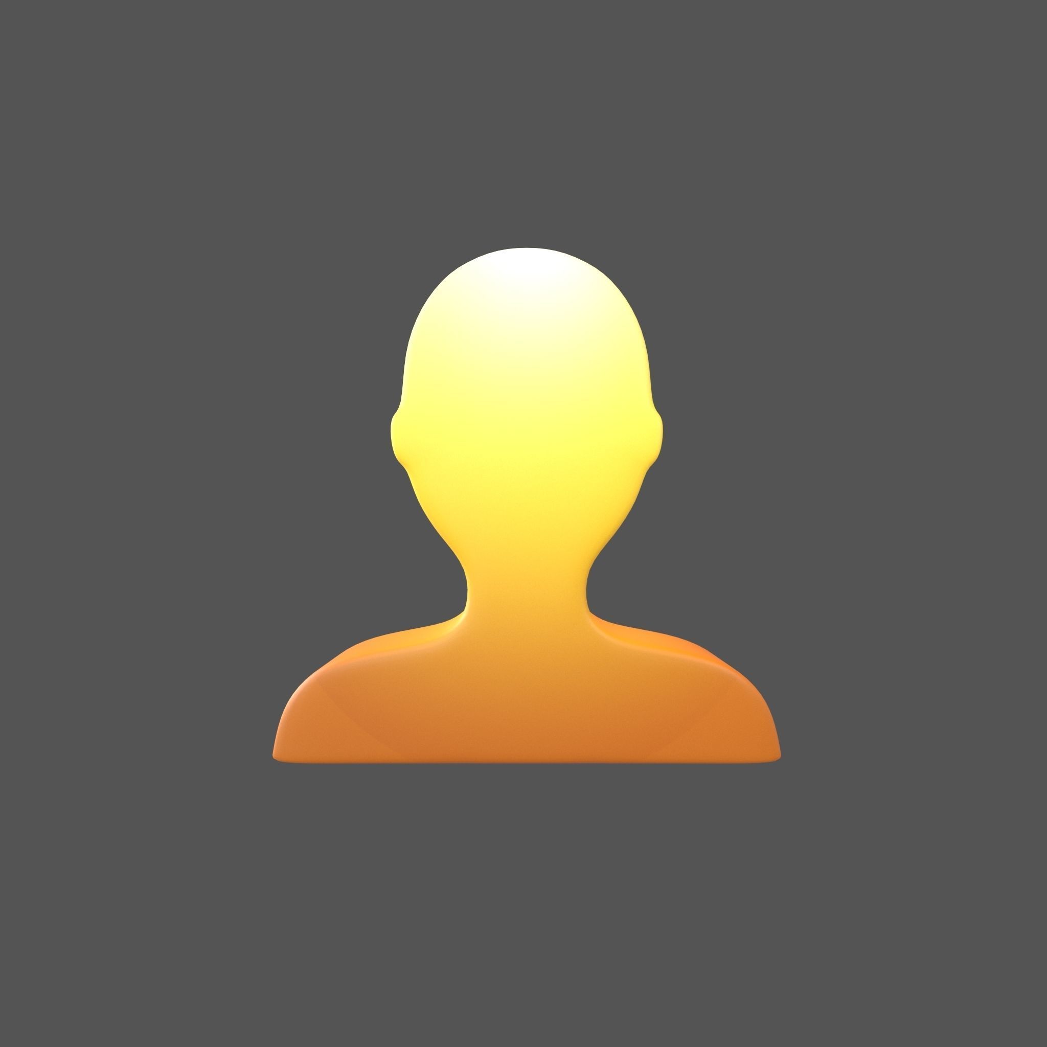 Bust in Silhouette v1 008 Low-poly 3D model_1