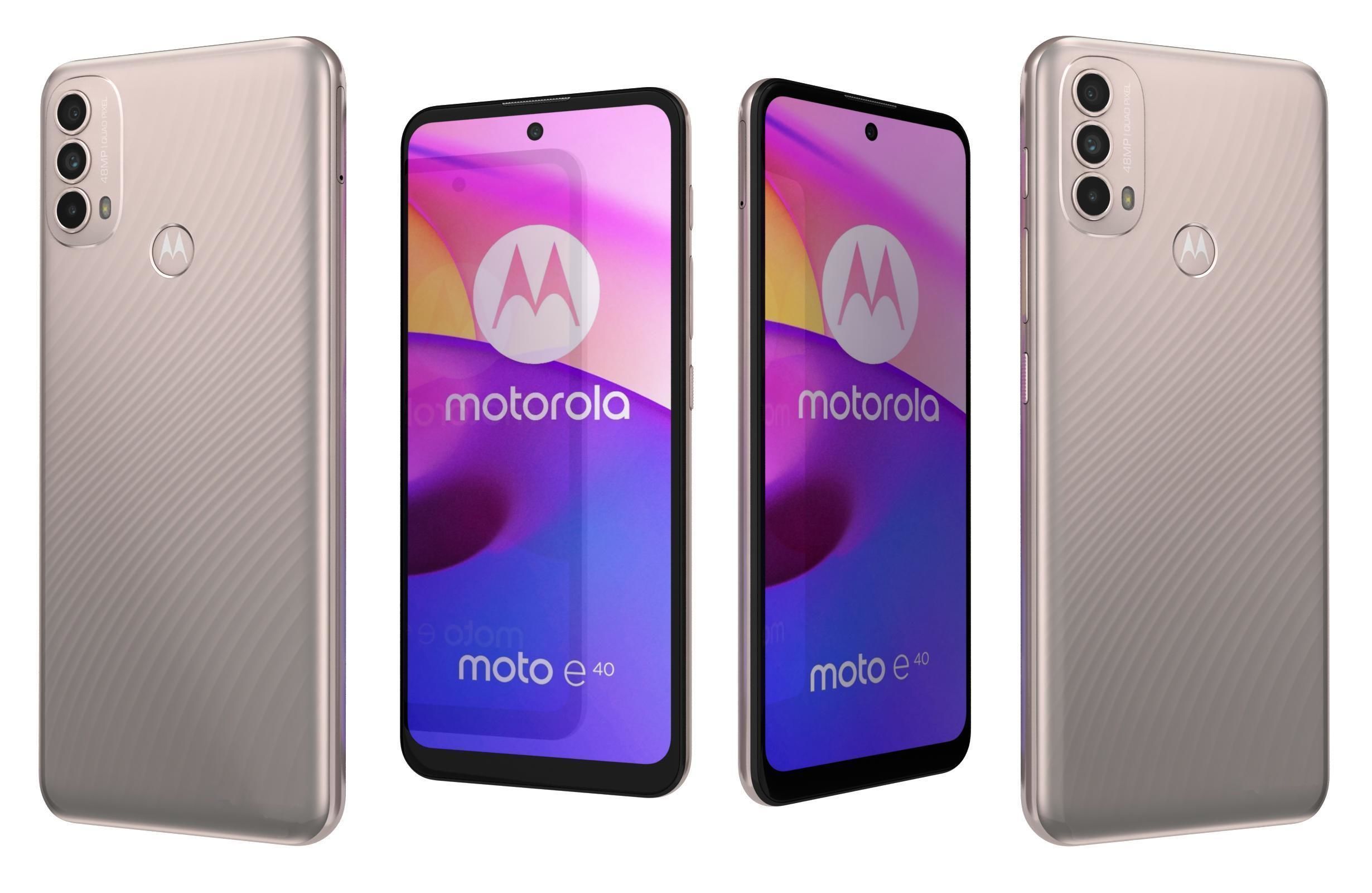 Motorola Moto E40 Gold 3D model_3