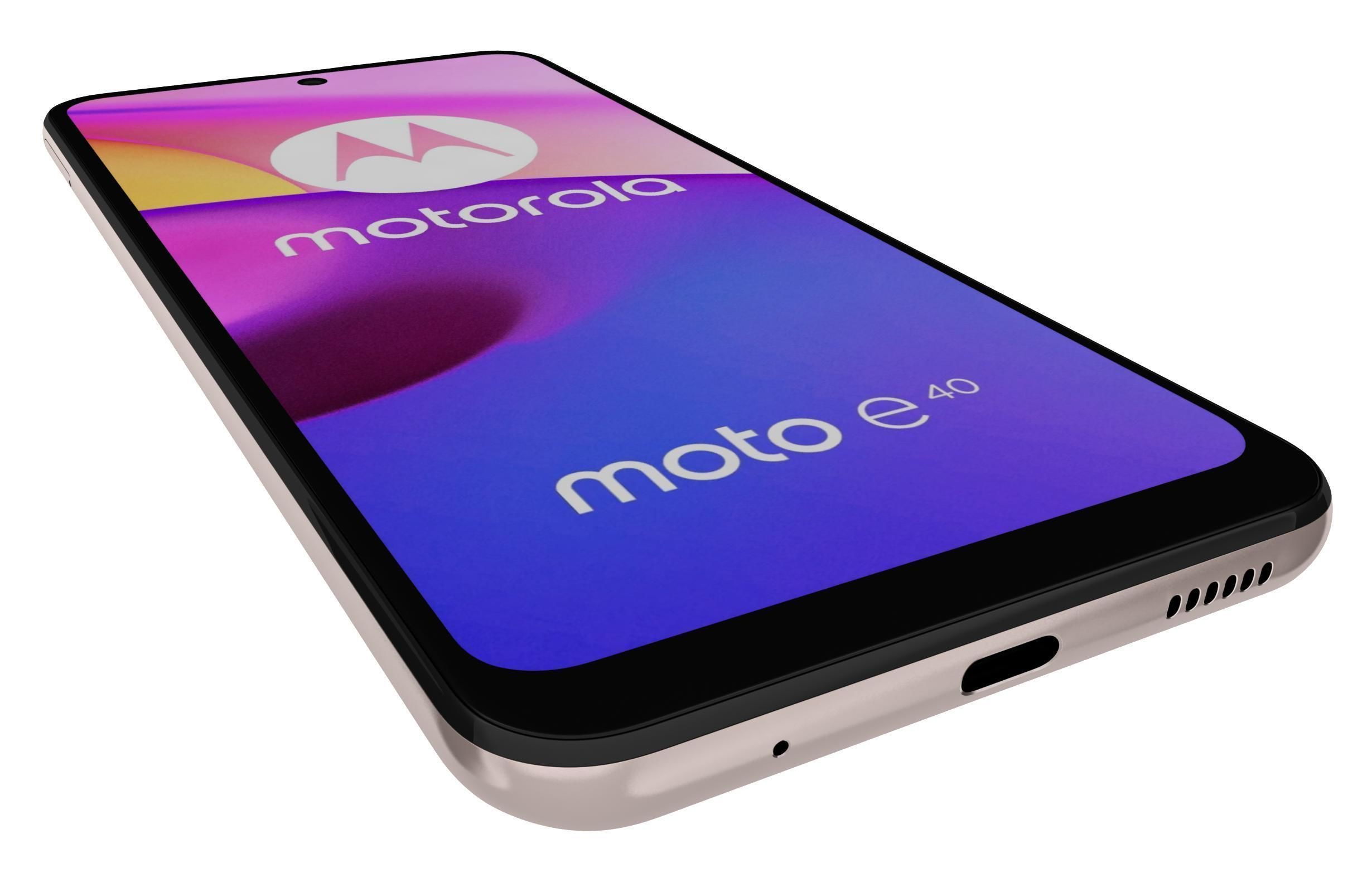 Motorola Moto E40 Gold 3D model_12